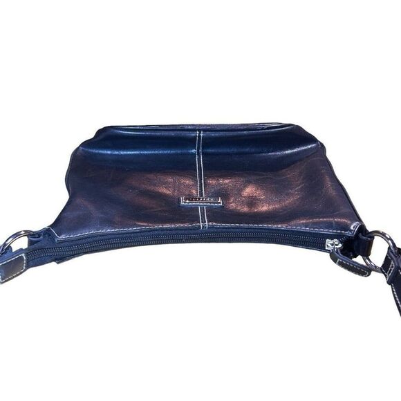 Rosetti Black Faux Leather Shoulder Bag Purse w/ Built-in Wallet Compartment - Picture 7 of 12